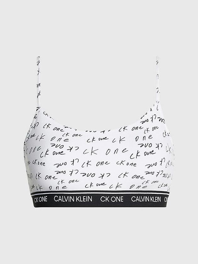 Calvin Klein USA String - CK One Womens Bra White 4709321-RP